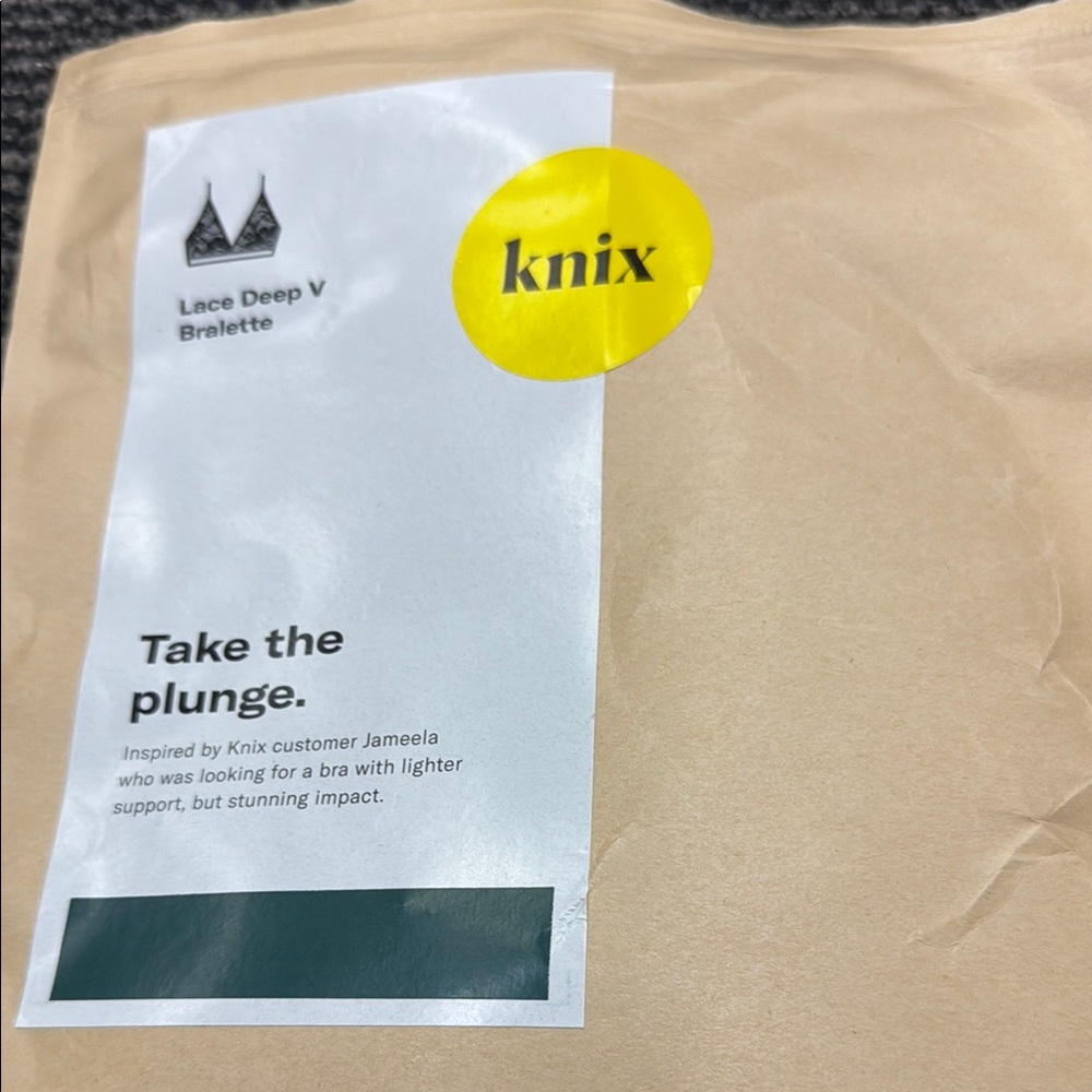 Knix Lace Deep V Bralette BNWT 2/$40 FINAL WEEK FOR THIS ITEM